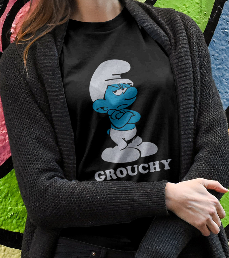 Grouchy Smurf Crossed Arms Stance Shirt