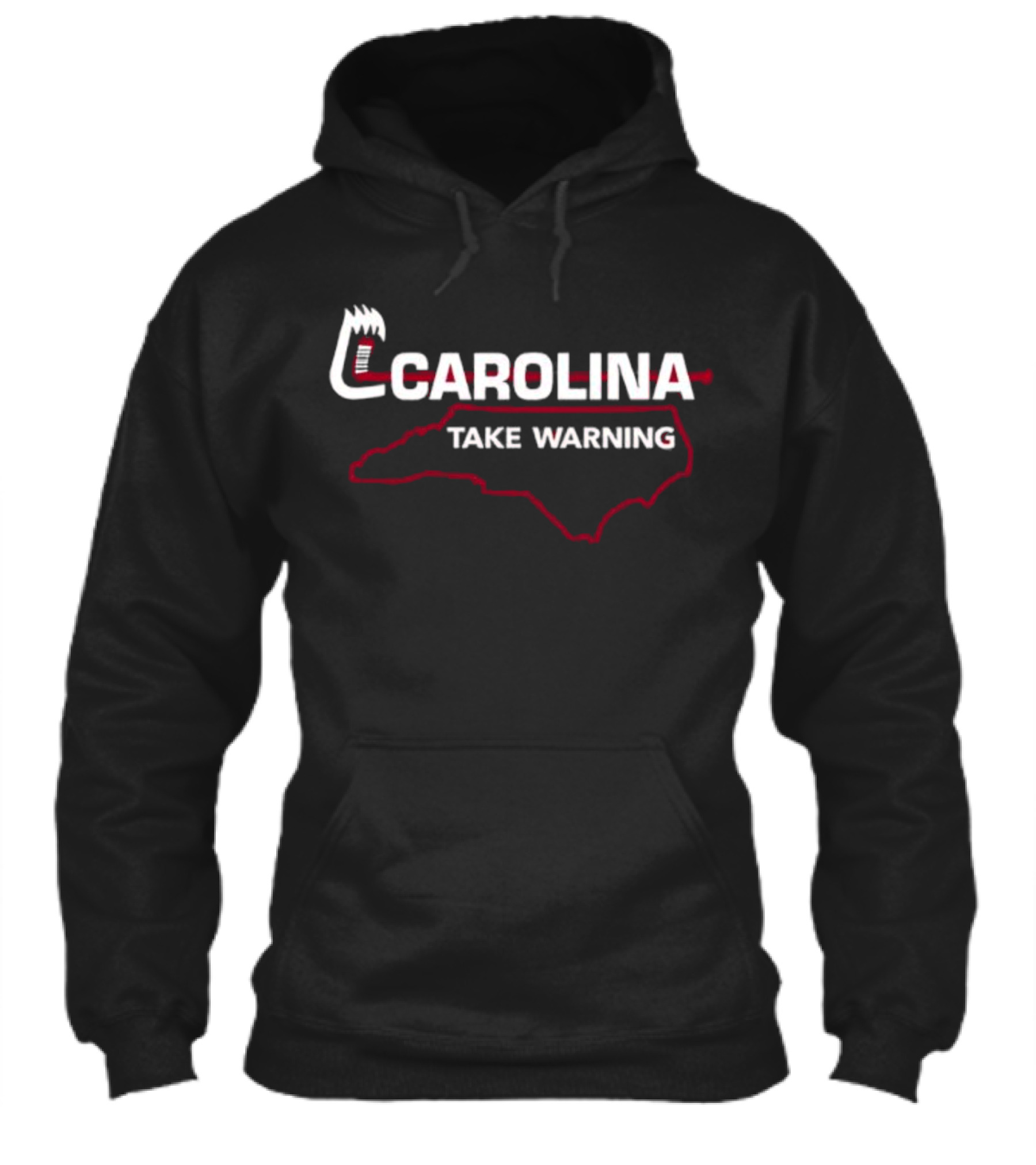 Carolina Hockey Take Warning State Outline Shirt