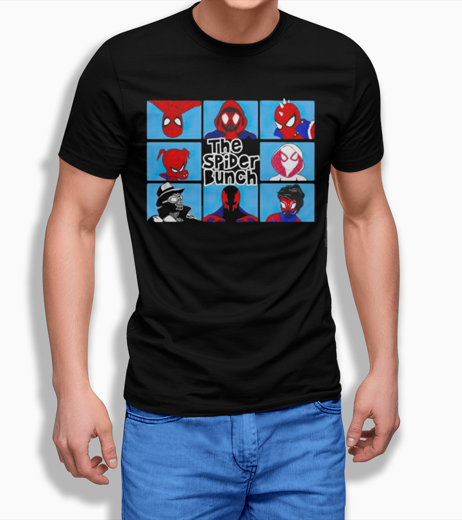 The Spider Bunch Spiderman Faces Collection Shirt