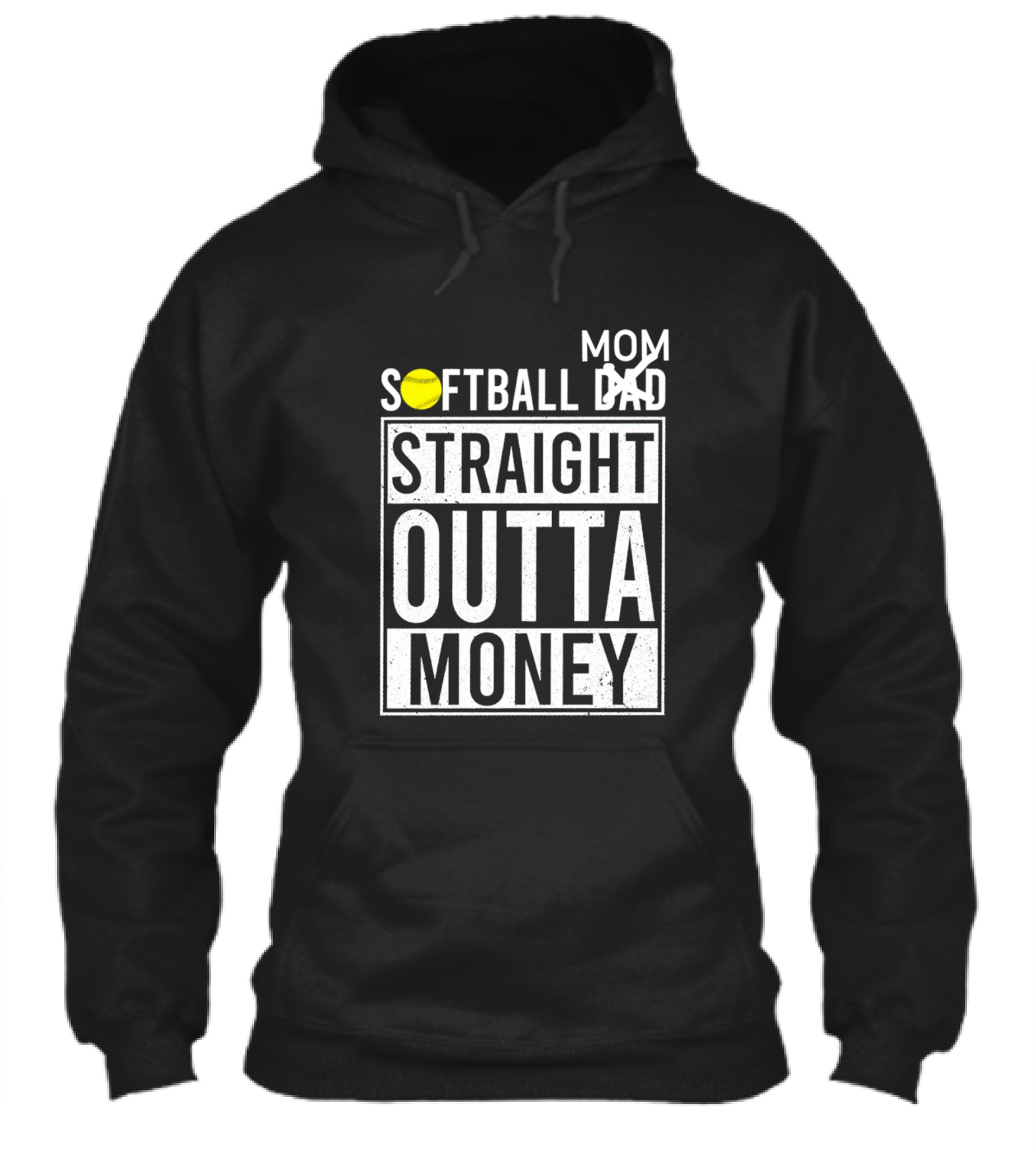 Softball Mom Straight Outta Money Shirt