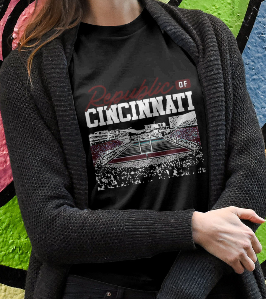 Republic Of Cincinnati Football Stadium Scene Shirt