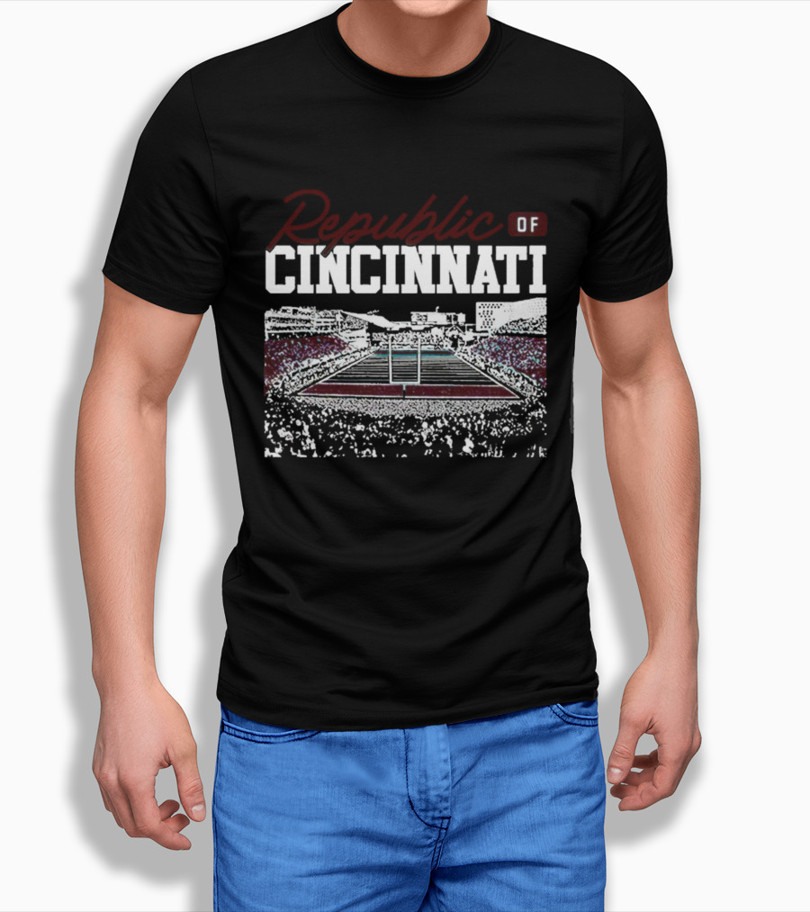 Republic Of Cincinnati Football Stadium Scene Shirt