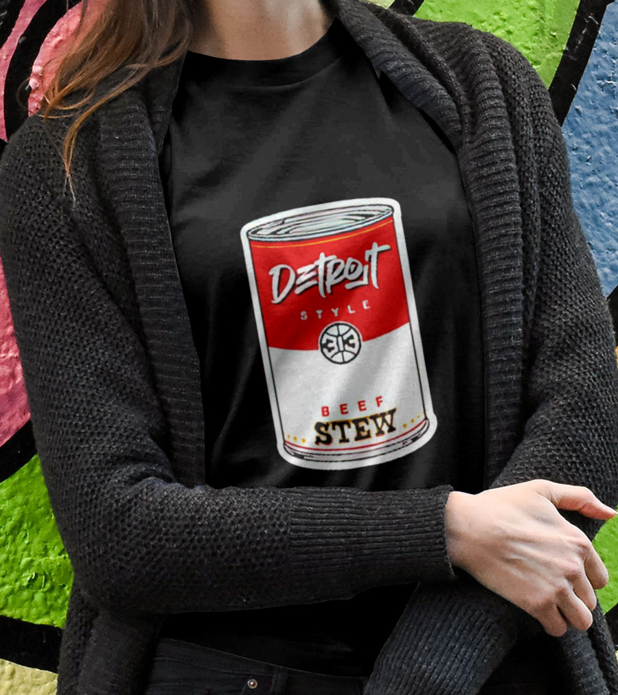 Detroit Style 313 Beef Stew Can Shirt