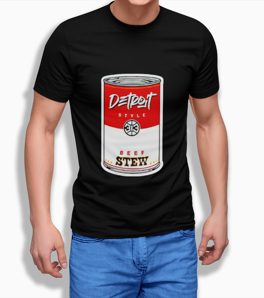 Detroit Style 313 Beef Stew Can Shirt
