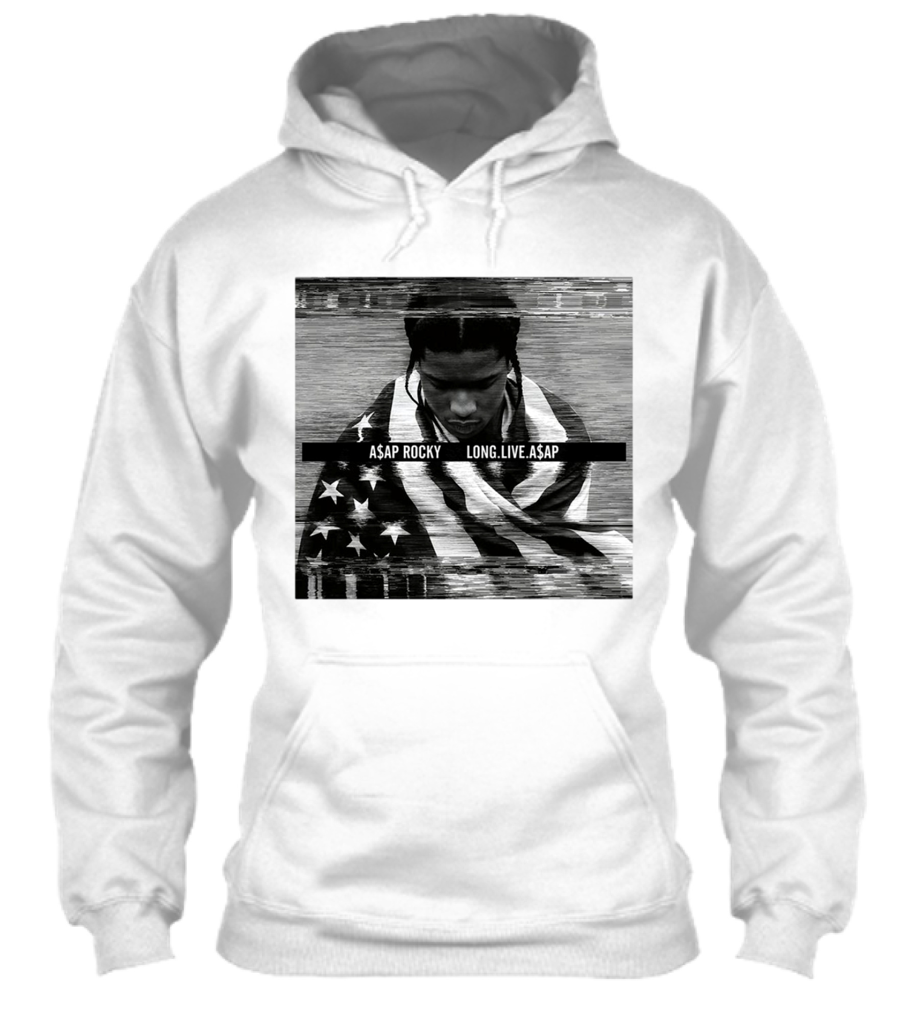 Asap Rocky Wrapped In American Flag Long Live Asap Shirt