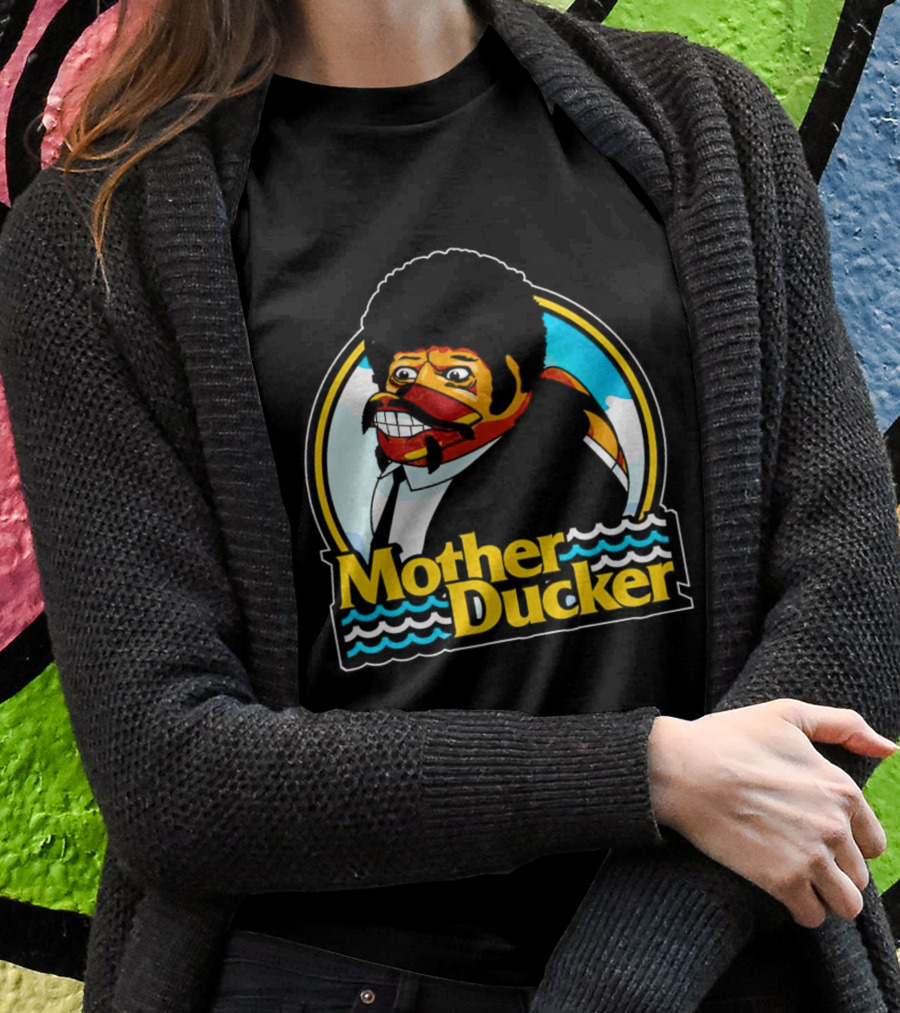 Mother Ducker Retro Cartoon Character Mashup Shirt