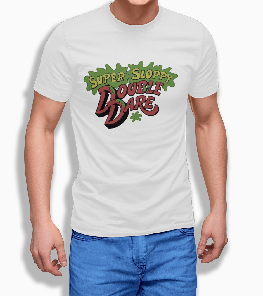 Super Sloppy Double Dare Nickelodeon Classic Game Show Shirt