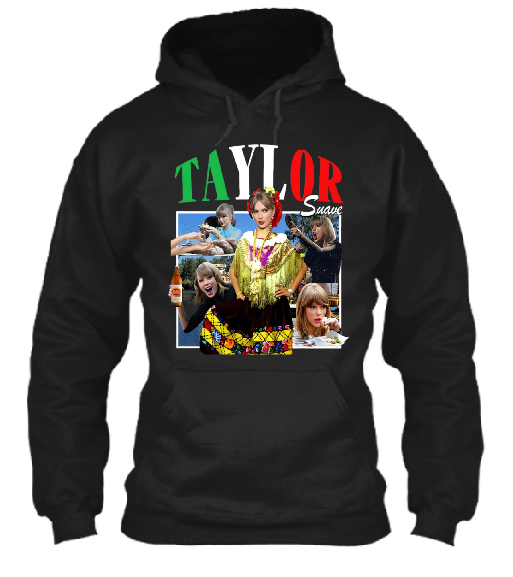 Taylor Suave Collage Mexican Outfit Food And Drink Shirt