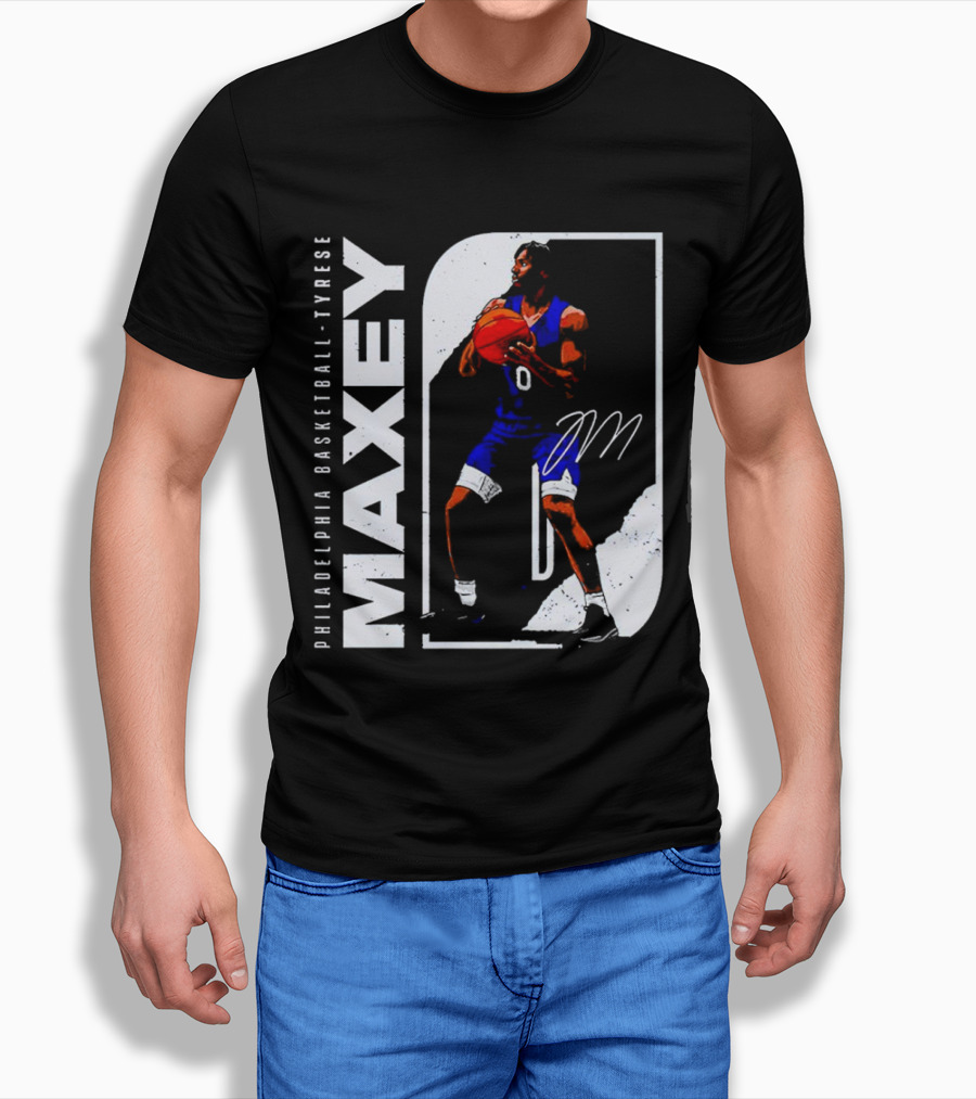 Philadelphia Basketball Tyrese Maxey Shirt