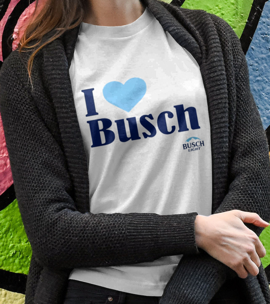 I Love Busch Light Busch Heart Shirt