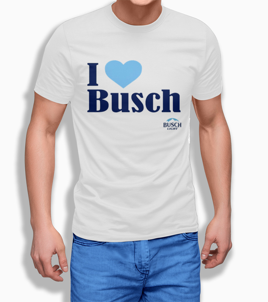 I Love Busch Light Busch Heart Shirt