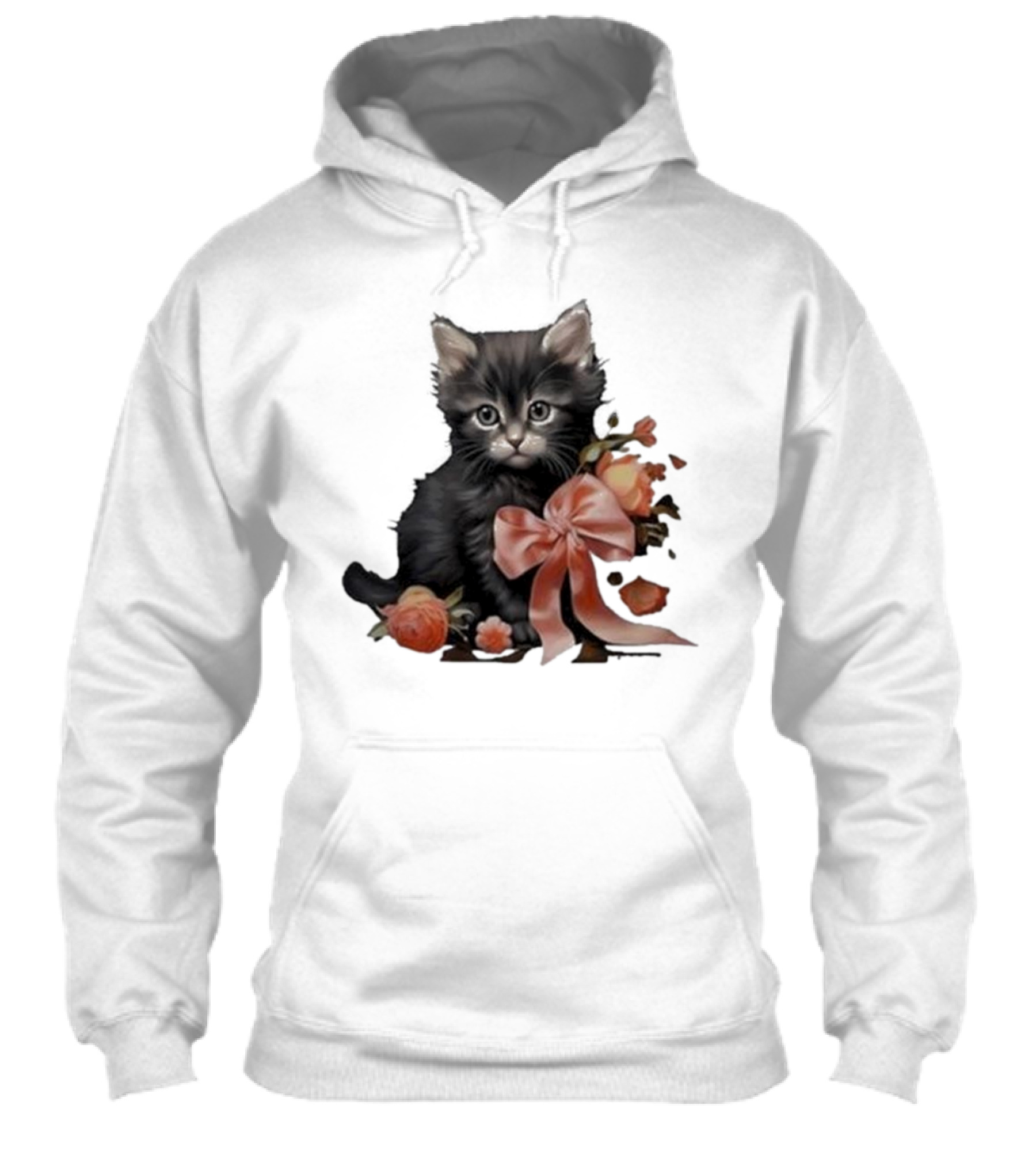 Kimchi And Miso Cute Cat With Bow And Flowers Shirt