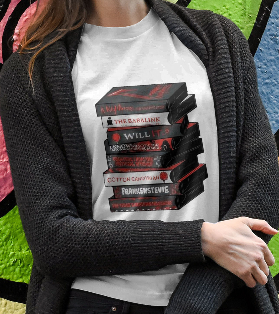 A Nightmare On Elm Street The Babalink Will It Labyrinth Of The Odd Video Summer Obstacle Course Cotton Candyman Frankenstein Stevie Shirt