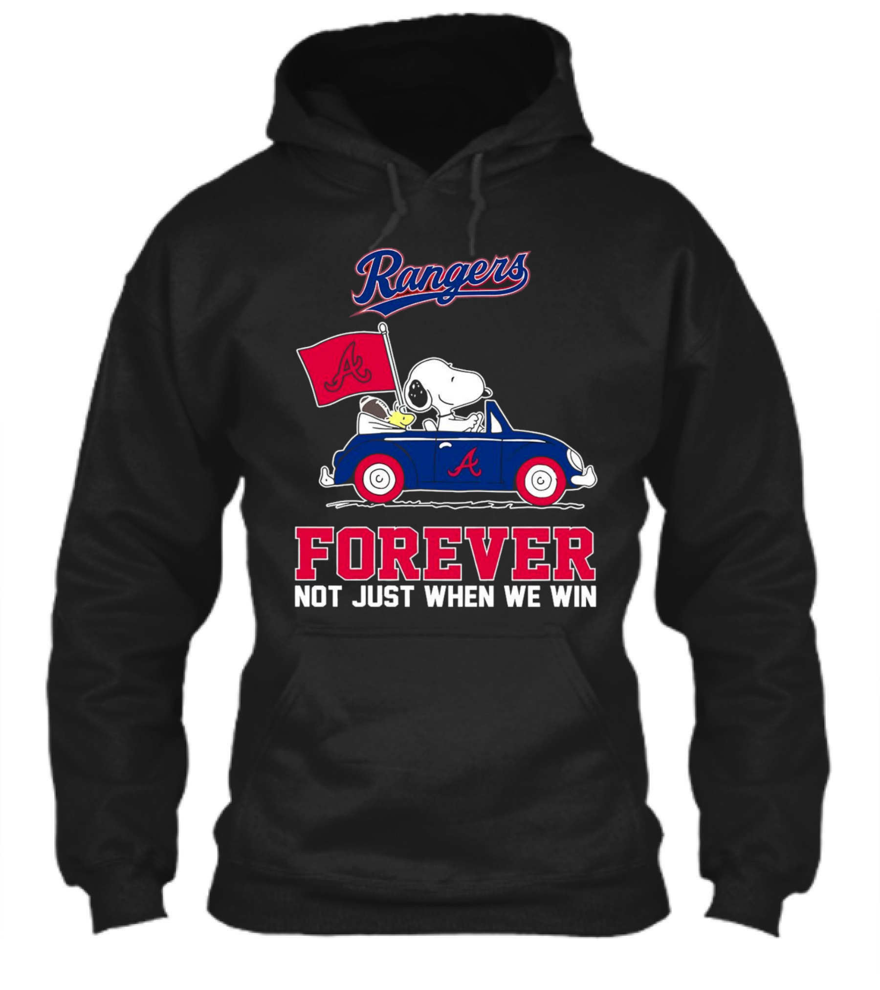 Rangers Snoopy Atlanta Braves Forever Not Just When We Win Shirt