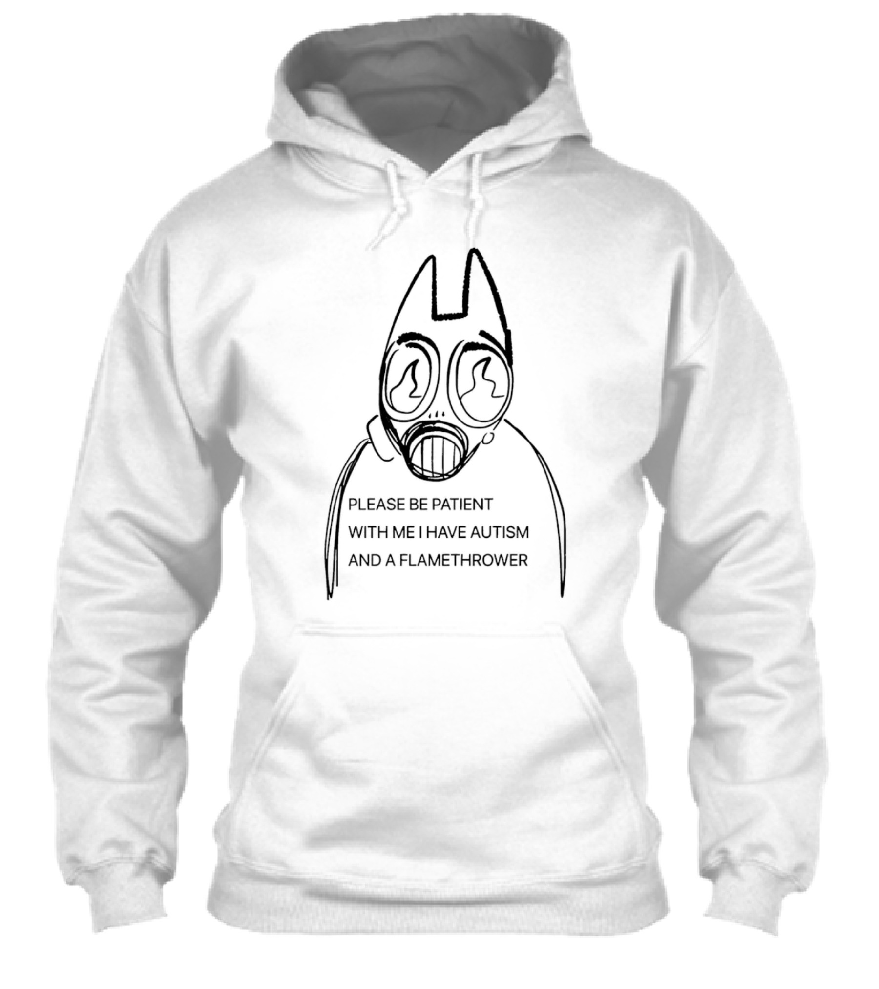 Please Be Patient With Me I Have Autism And A Flamethrower Masked Character Shirt