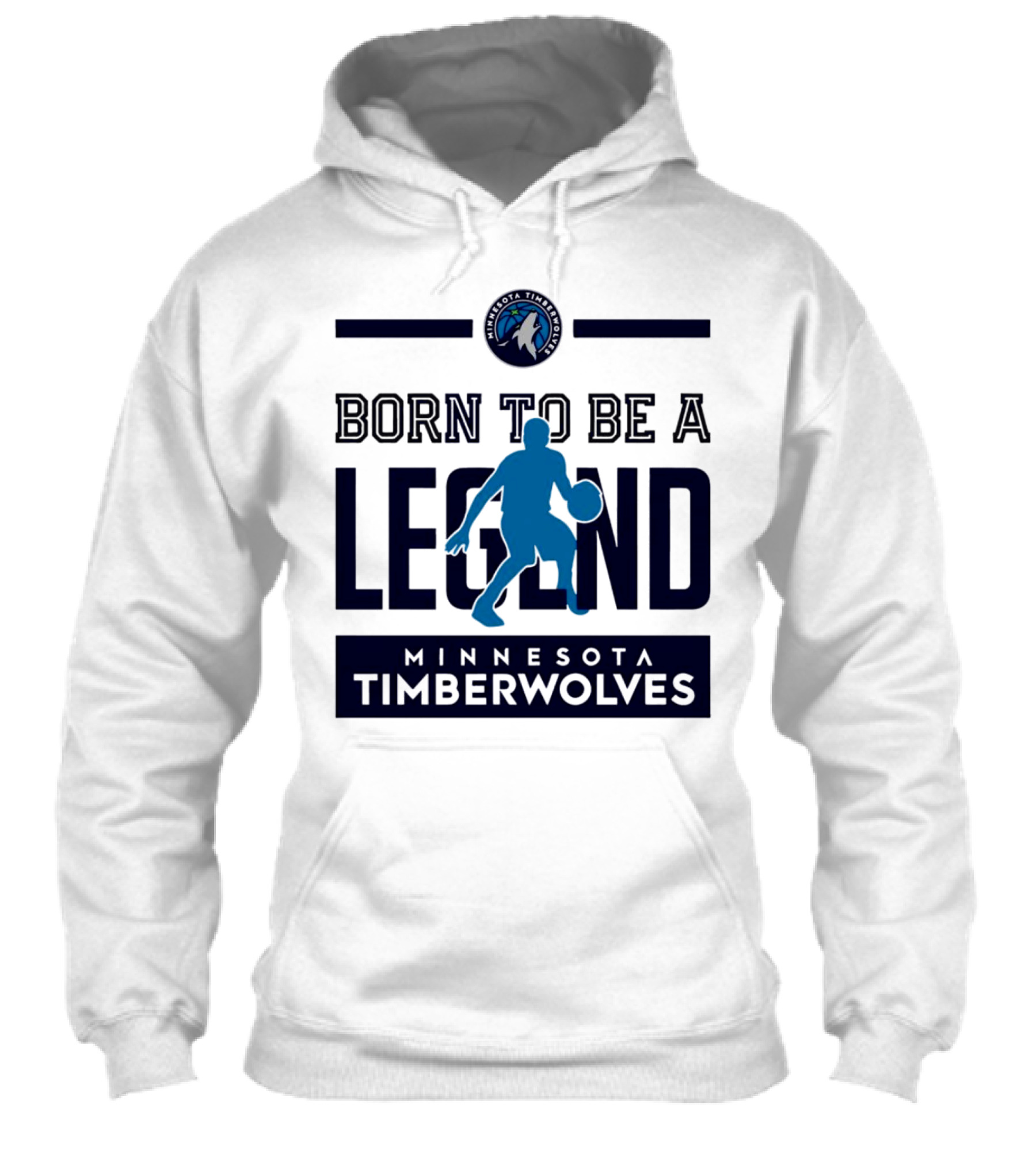 Minnesota Timberwolves Born To Be A Legend With Wolf Logo And Basketball Player Shirt