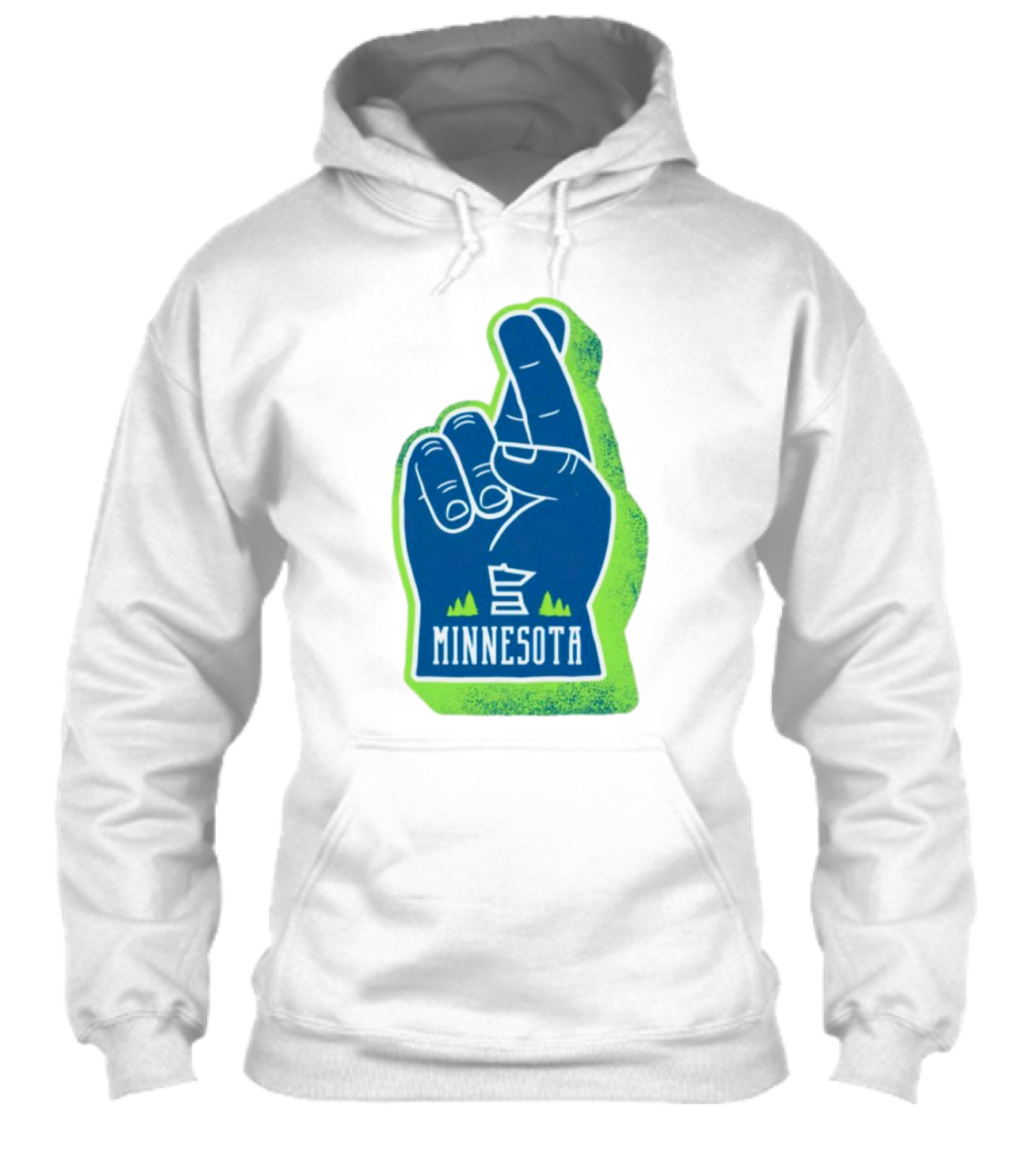 Minnesota Timberwolves Fingers Crossing Foam Hand Shirt