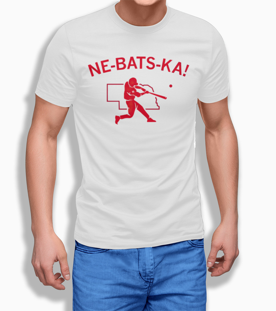 Nebraska Cornhuskers Nebatska Baseball Player Nebraska Outline Shirt