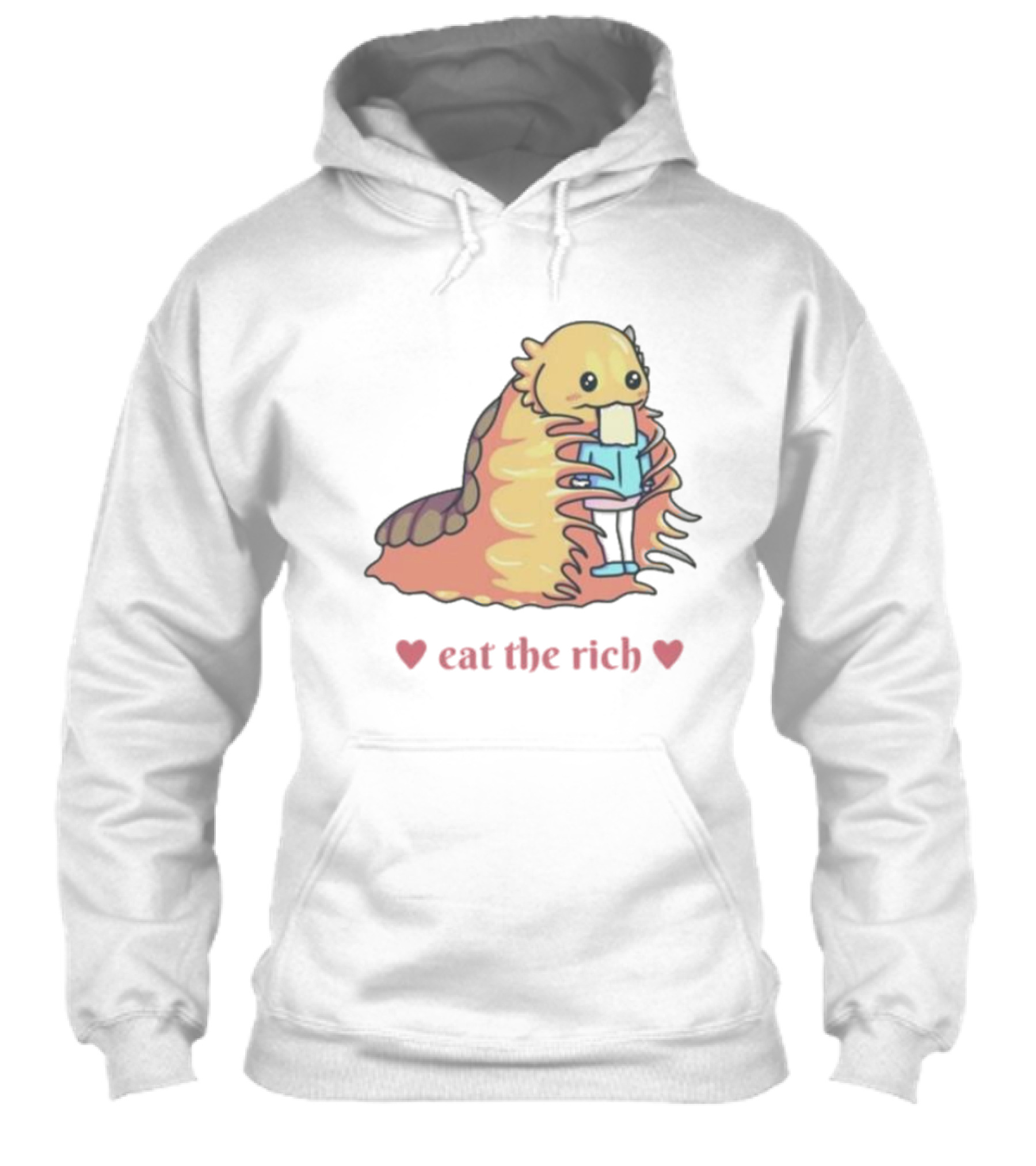 The Space Slug Eat The Rich Heart Shirt