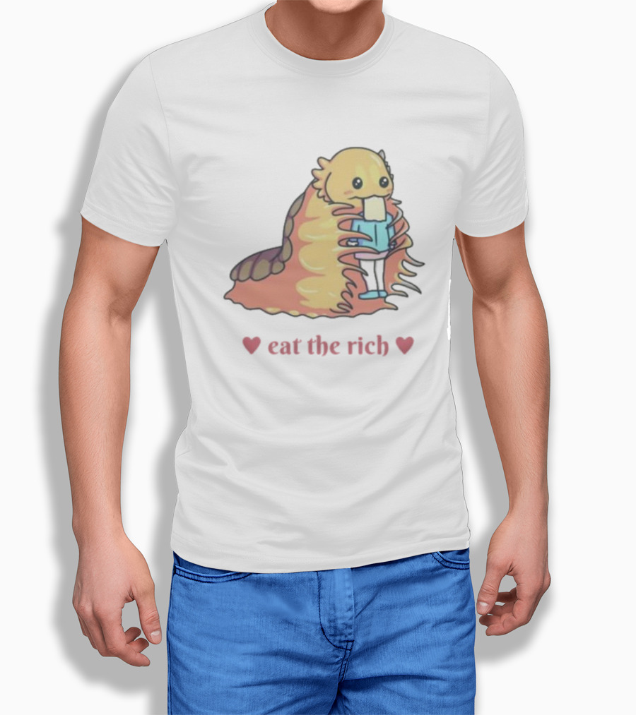 The Space Slug Eat The Rich Heart Shirt
