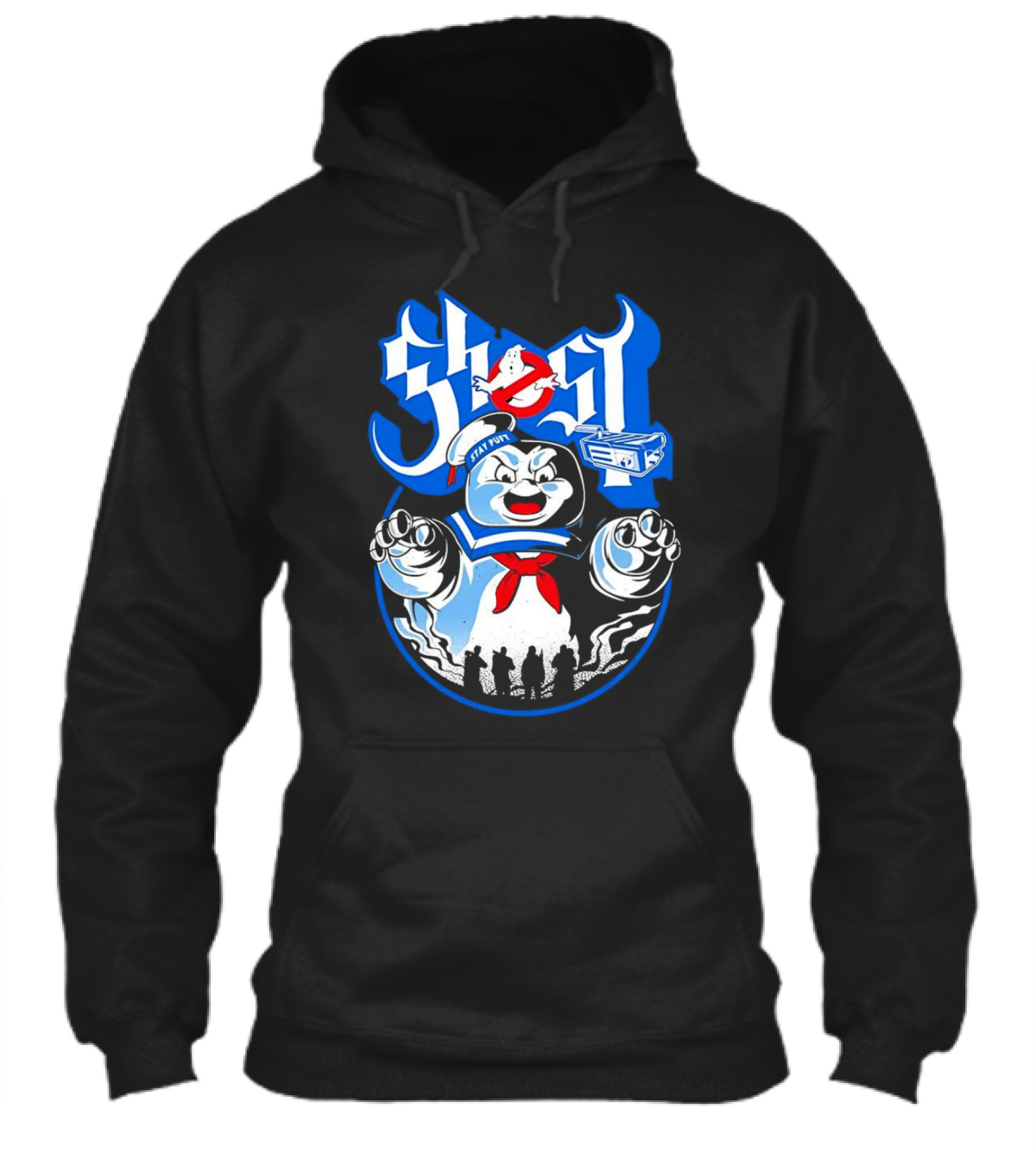 Stay Puft Marshmallow Man Ghostbusters Inspired With Ghostbusters Logo Shirt