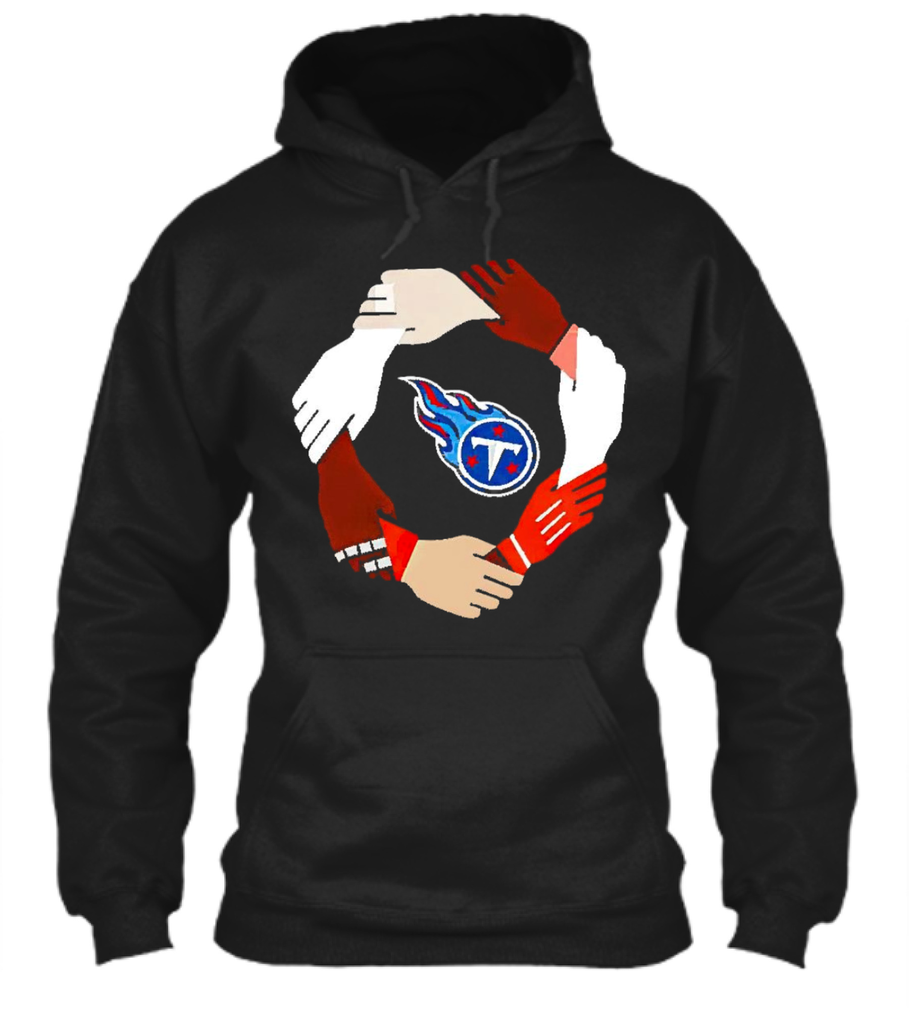 Tennessee Titans Unity Logo Hands Circle Shirt