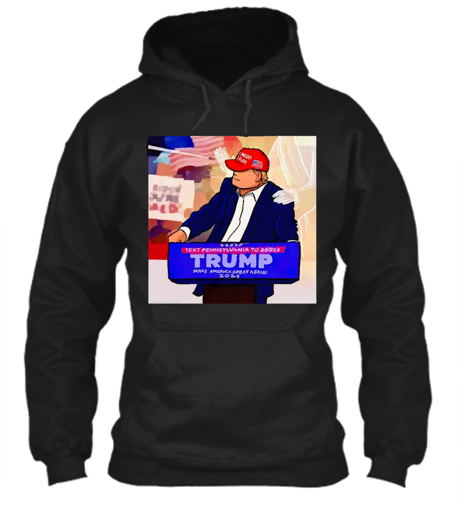 Text Pennsylvania To 88022 Trump Make America Great Again 2024 Maga Hat Speech Shirt