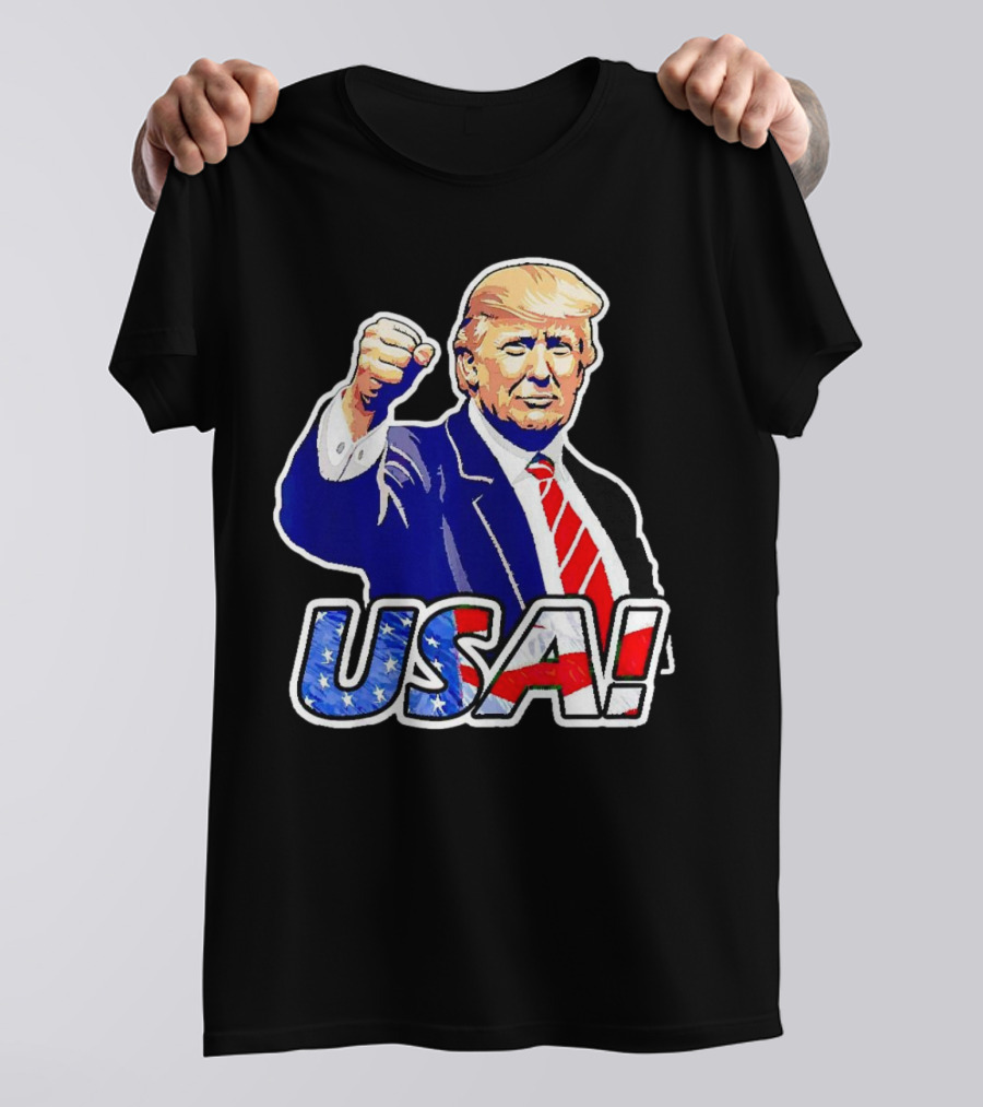 Trump Bulletproof American Flag Shirt