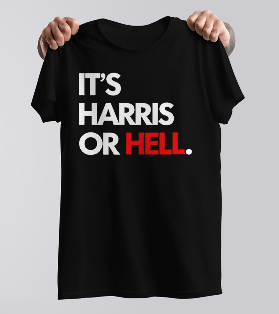 Kamala Harris Face Heavyweight Black Shirt