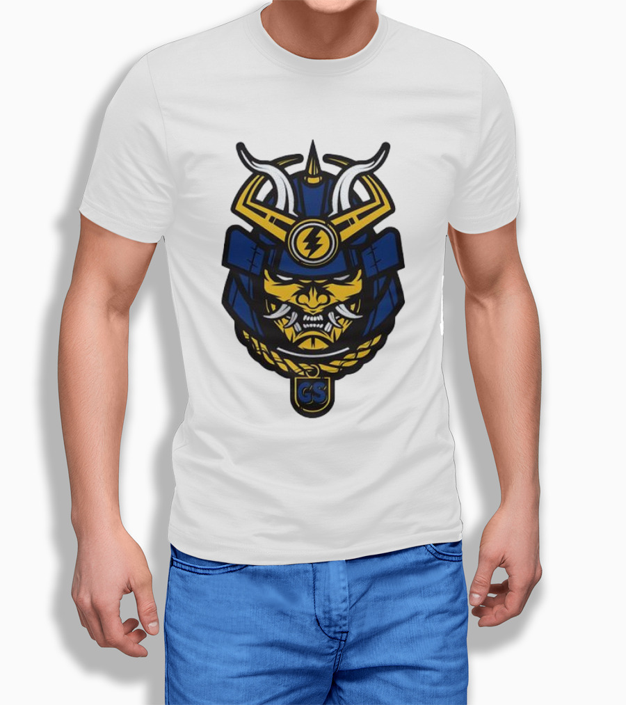 Golden State Warriors Gs Samurai Helmet Emblem Shirt