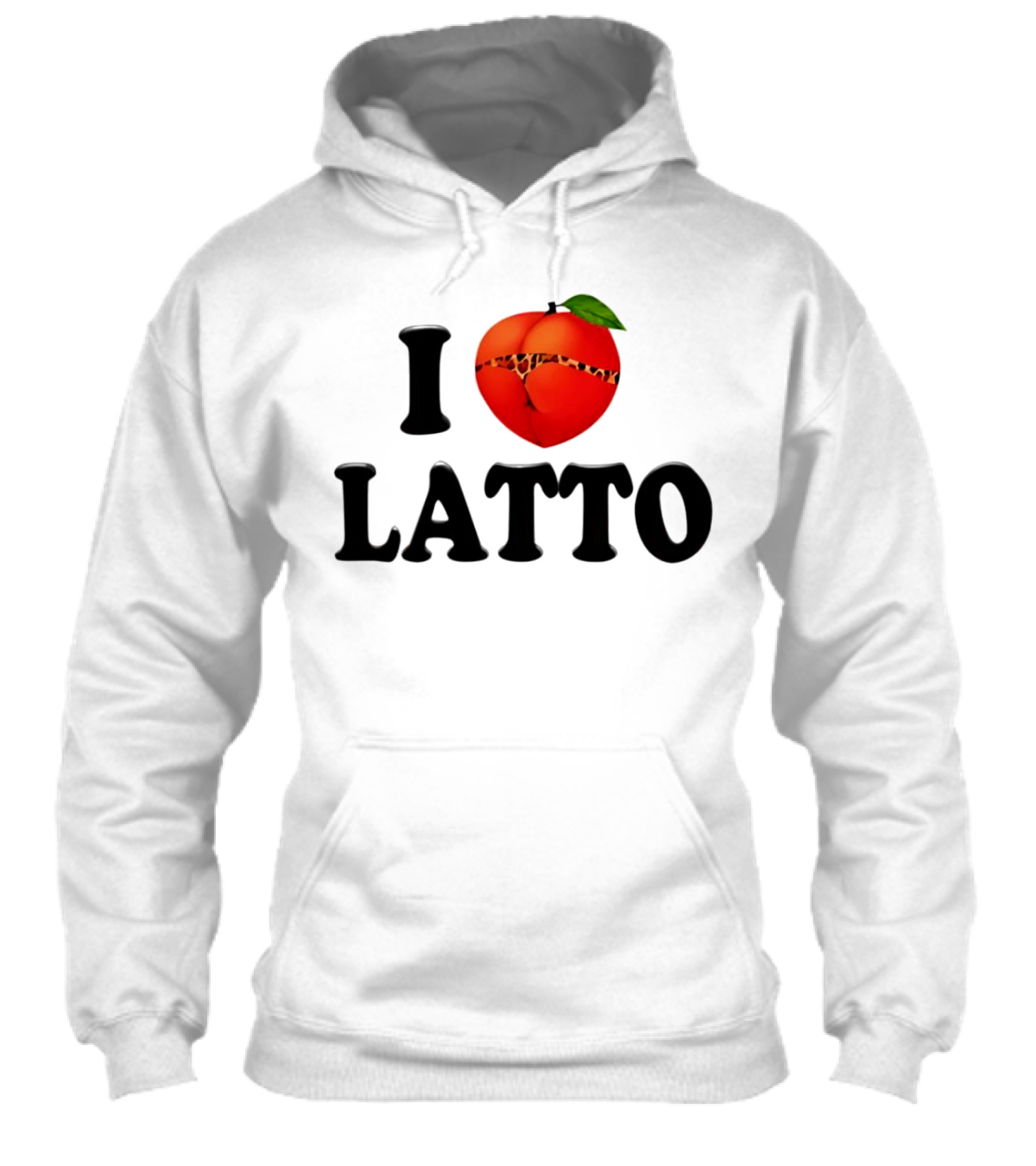 I Love Latto Peach With Leopard Print Detail Shirt