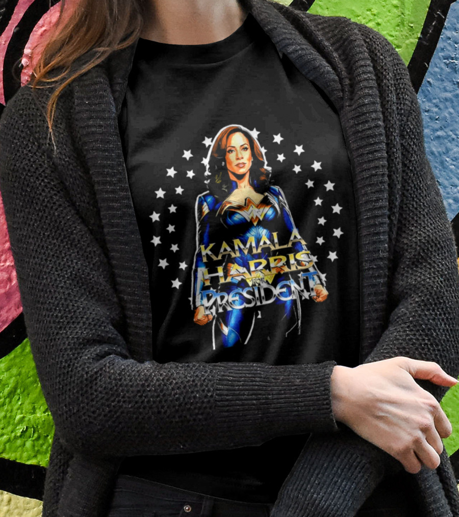 Kamala Harris Wonder Woman President Stars Shirt