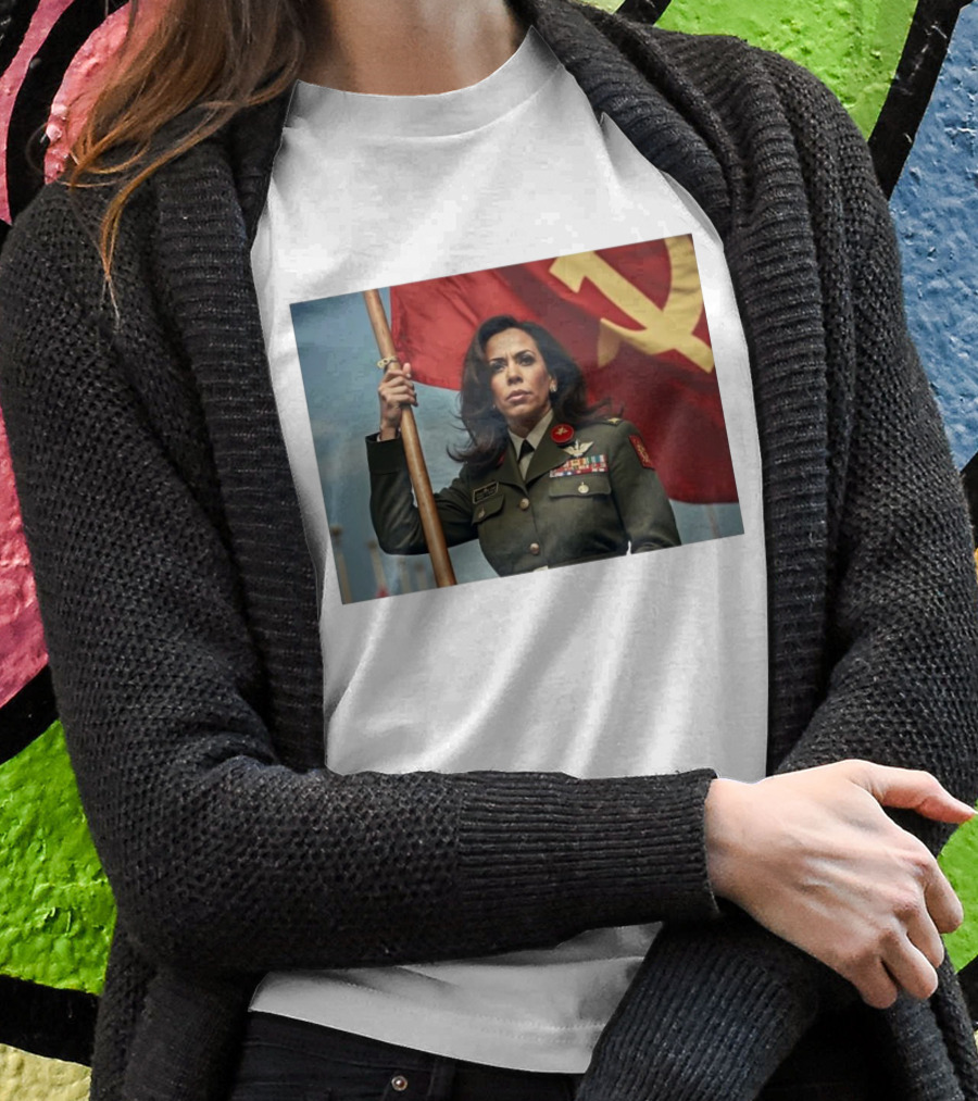Kamala Harris With Communist Flag Shirt