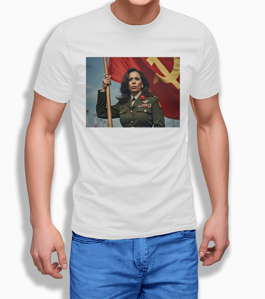 Kamala Harris With Communist Flag Shirt