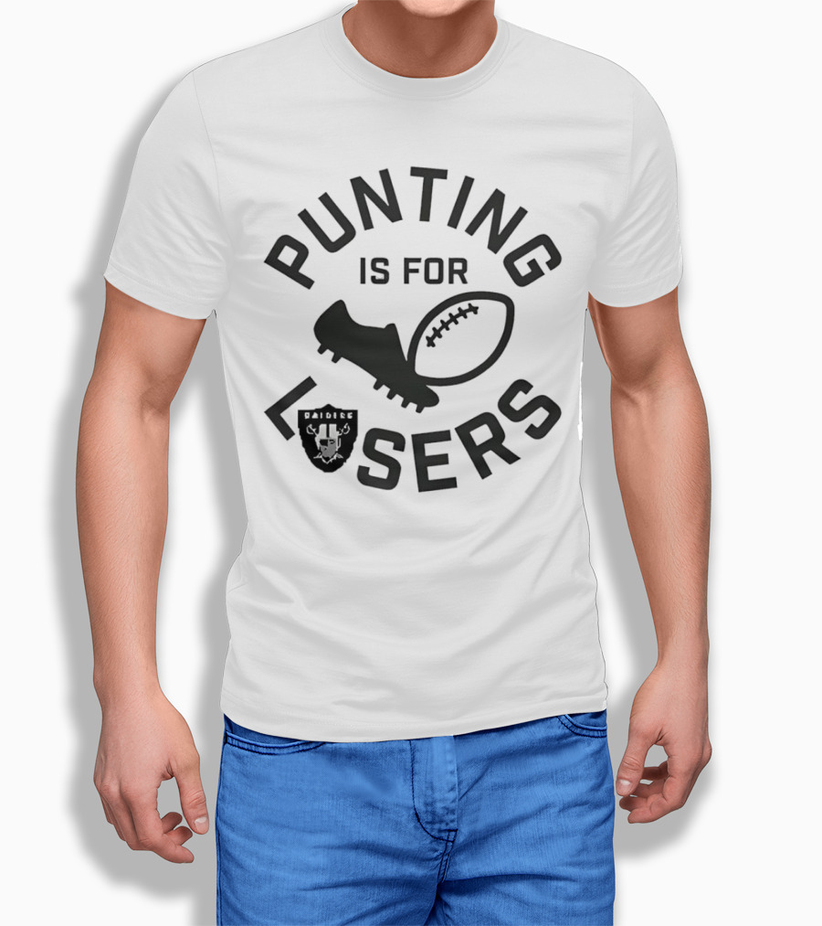Punting Is For Lasers Las Vegas Raiders Football Shirt
