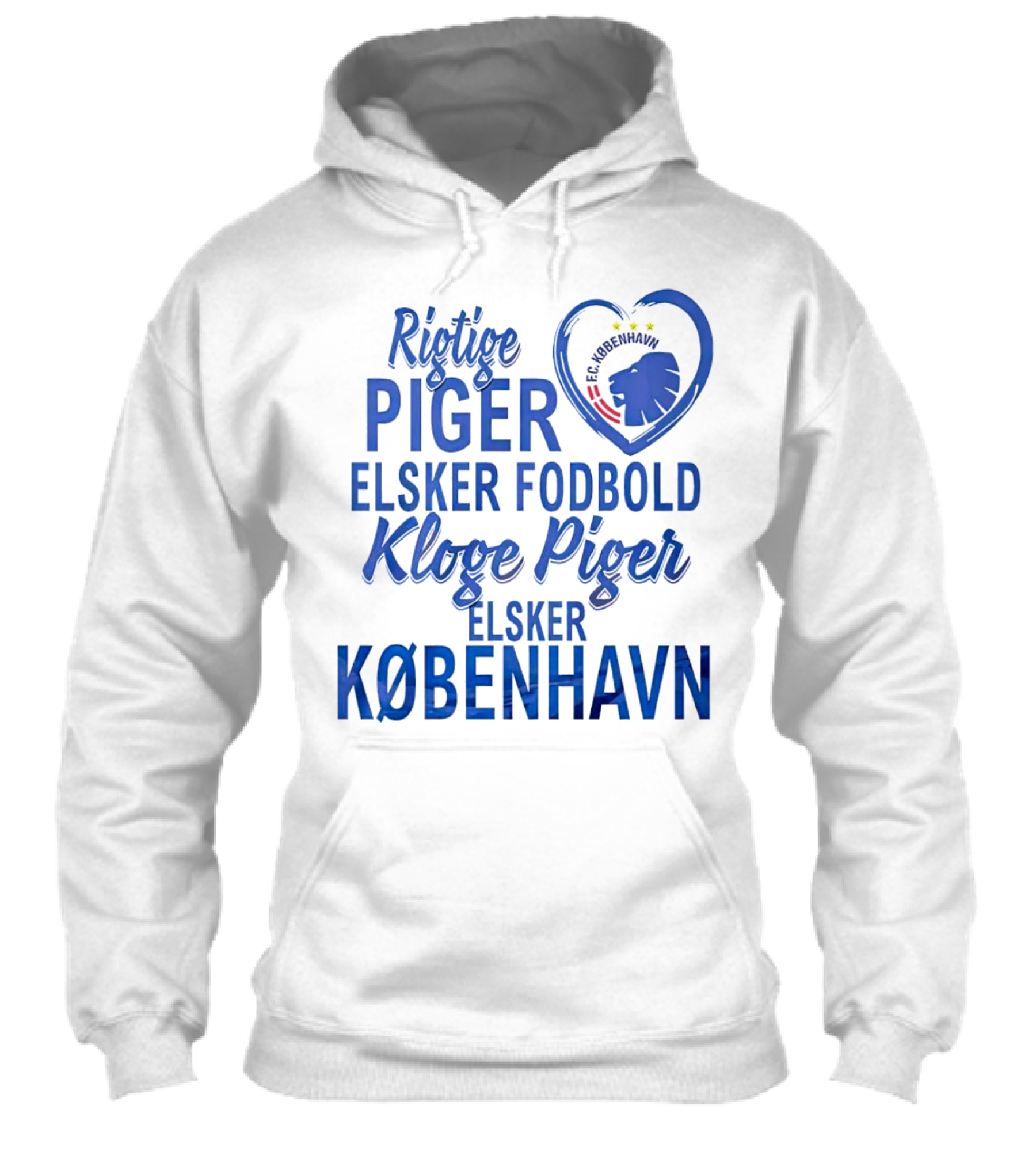 Rigtige Piger Elsker Fodbold Kloge Piger Elsker Kbenhavn Fc Shirt