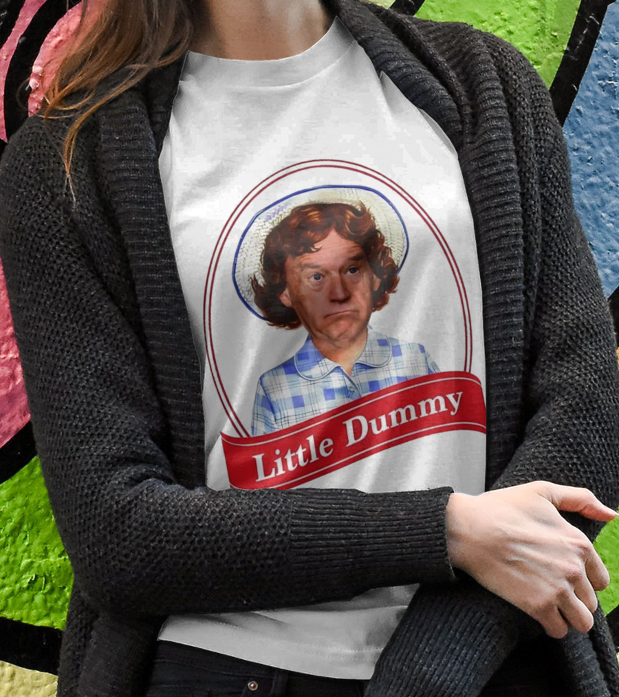 Little Dummy Biden Parody Plaid Hat Oval Frame Shirt