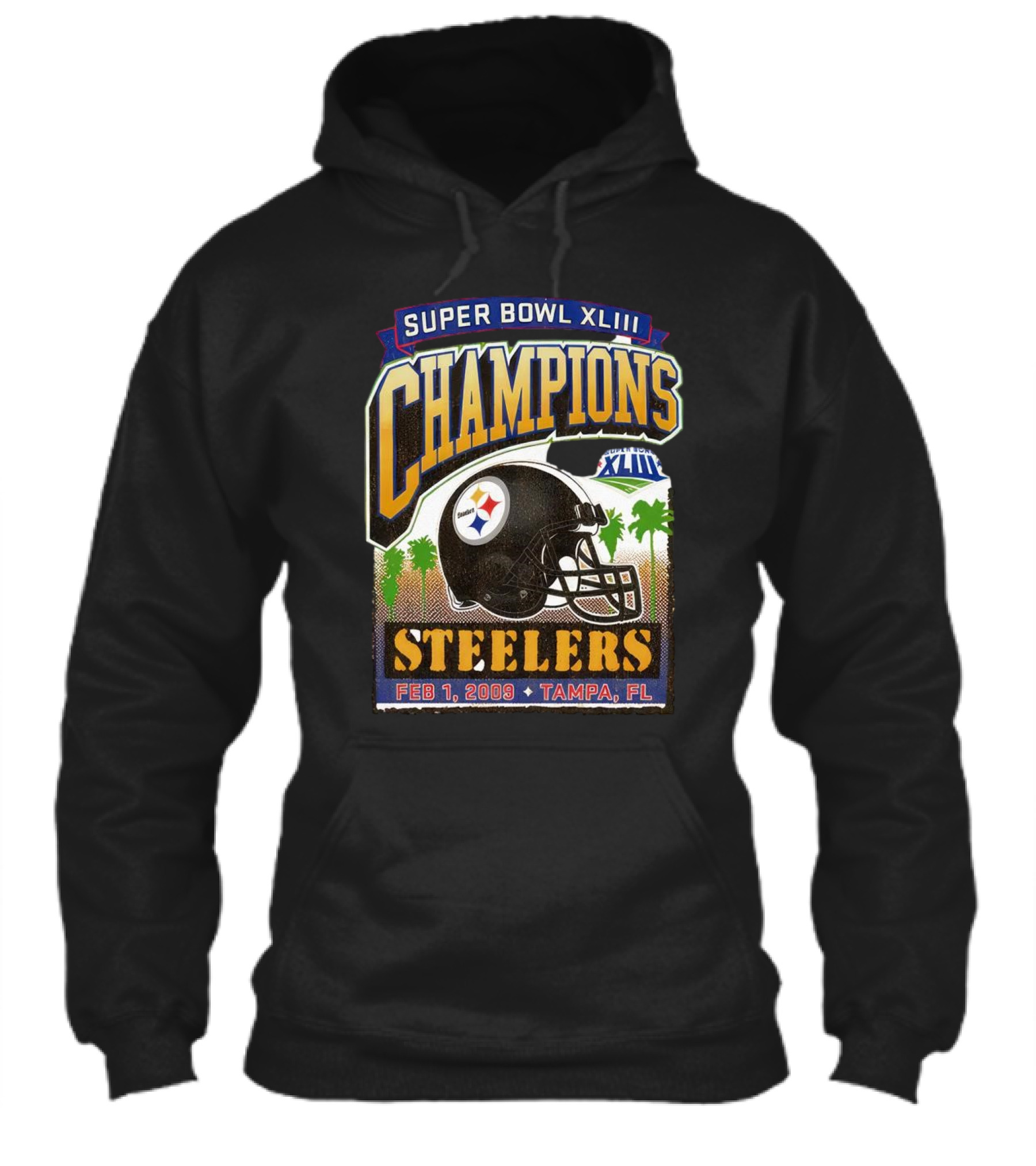 Super Bowl Xliii Champions Pittsburgh Steelers February 1 2009 Tampa Florida Shirt