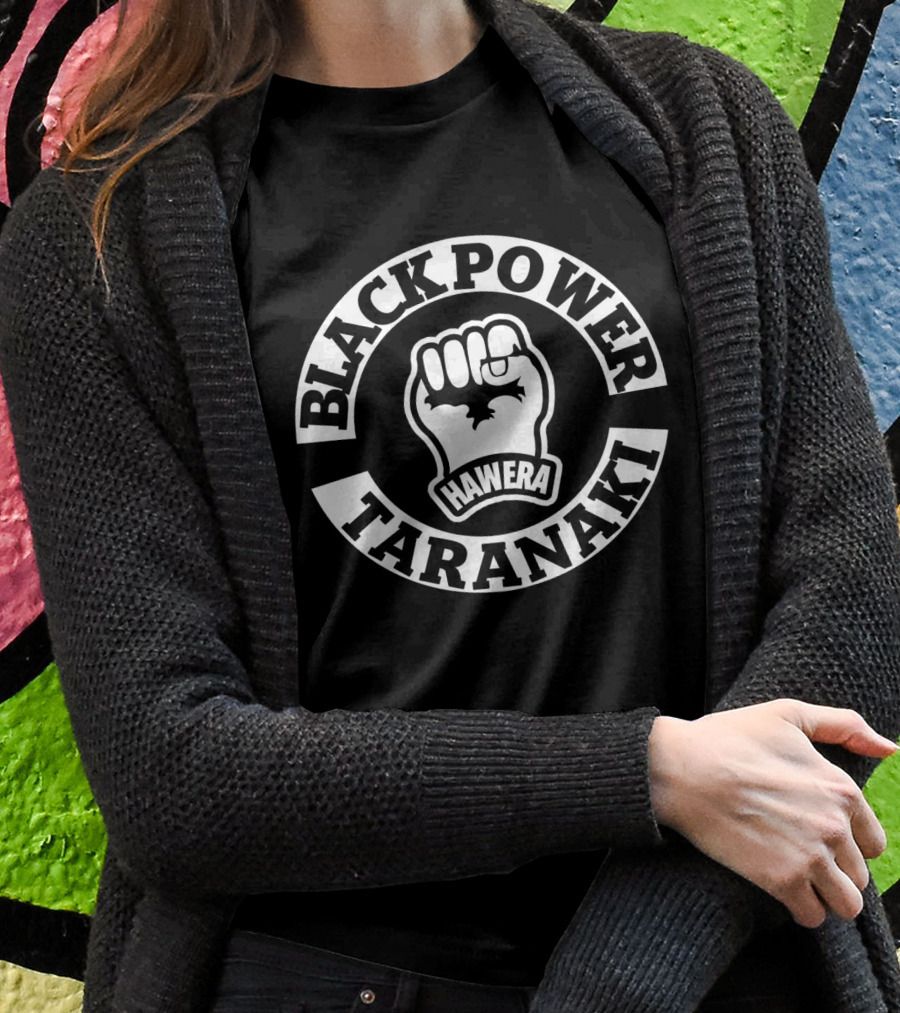 Black Power Hawera Taranaki Fist Shirt