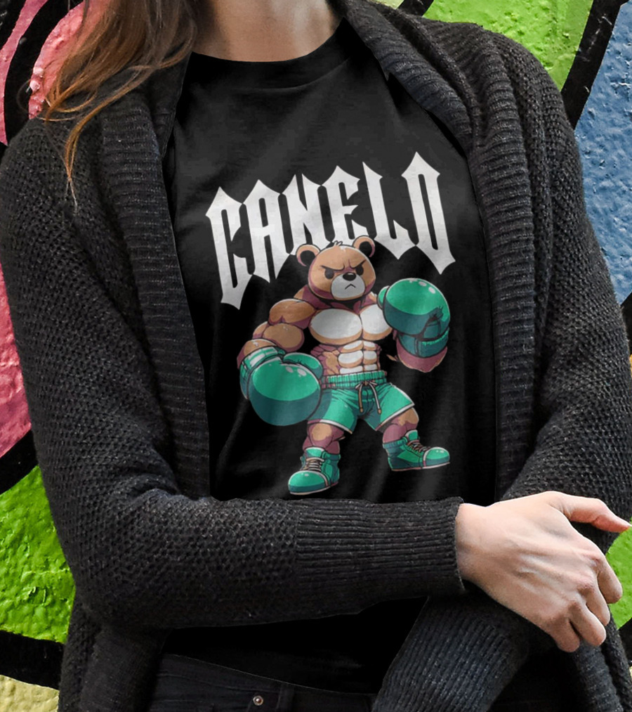 Canelo Bear Boxer Gloves Cartoon Shirt