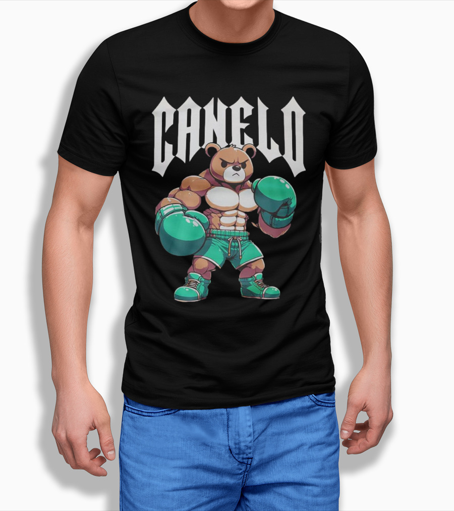 Canelo Bear Boxer Gloves Cartoon Shirt