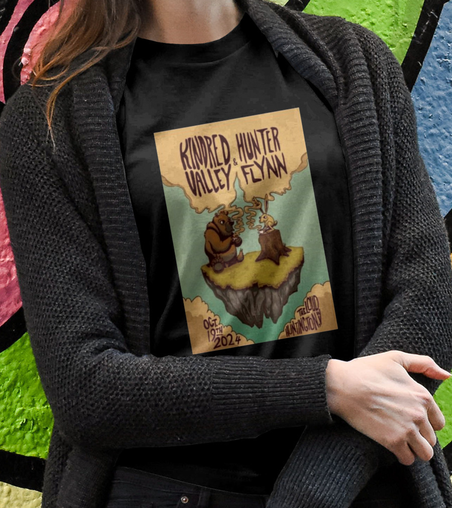 Kindred Valley And Hunter Flynn At The Loud Huntington Wv Oct 19 2024 Floating Island Bear And Rabbit Event Shirt