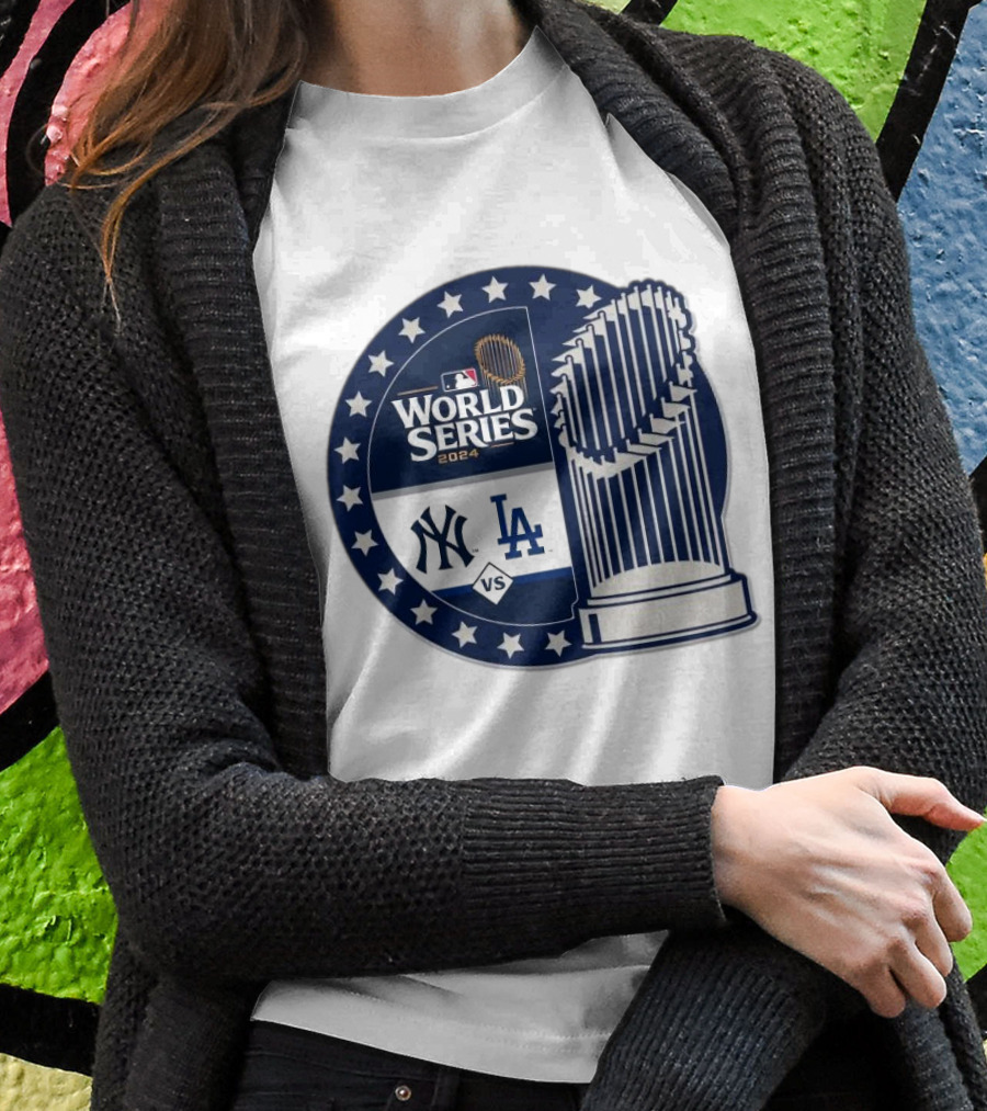 Los Angeles Dodgers Vs New York Yankees 2024 World Series Mlb Collector Trophy Stars Shirt