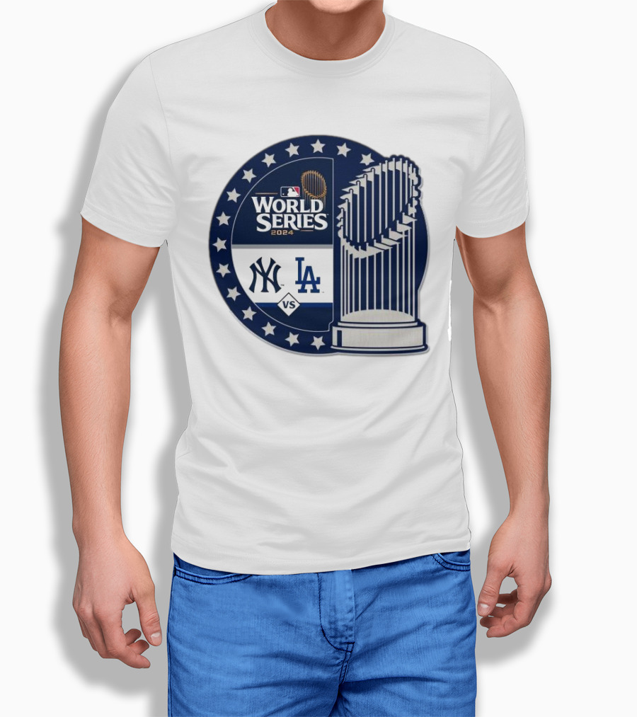 Los Angeles Dodgers Vs New York Yankees 2024 World Series Mlb Collector Trophy Stars Shirt