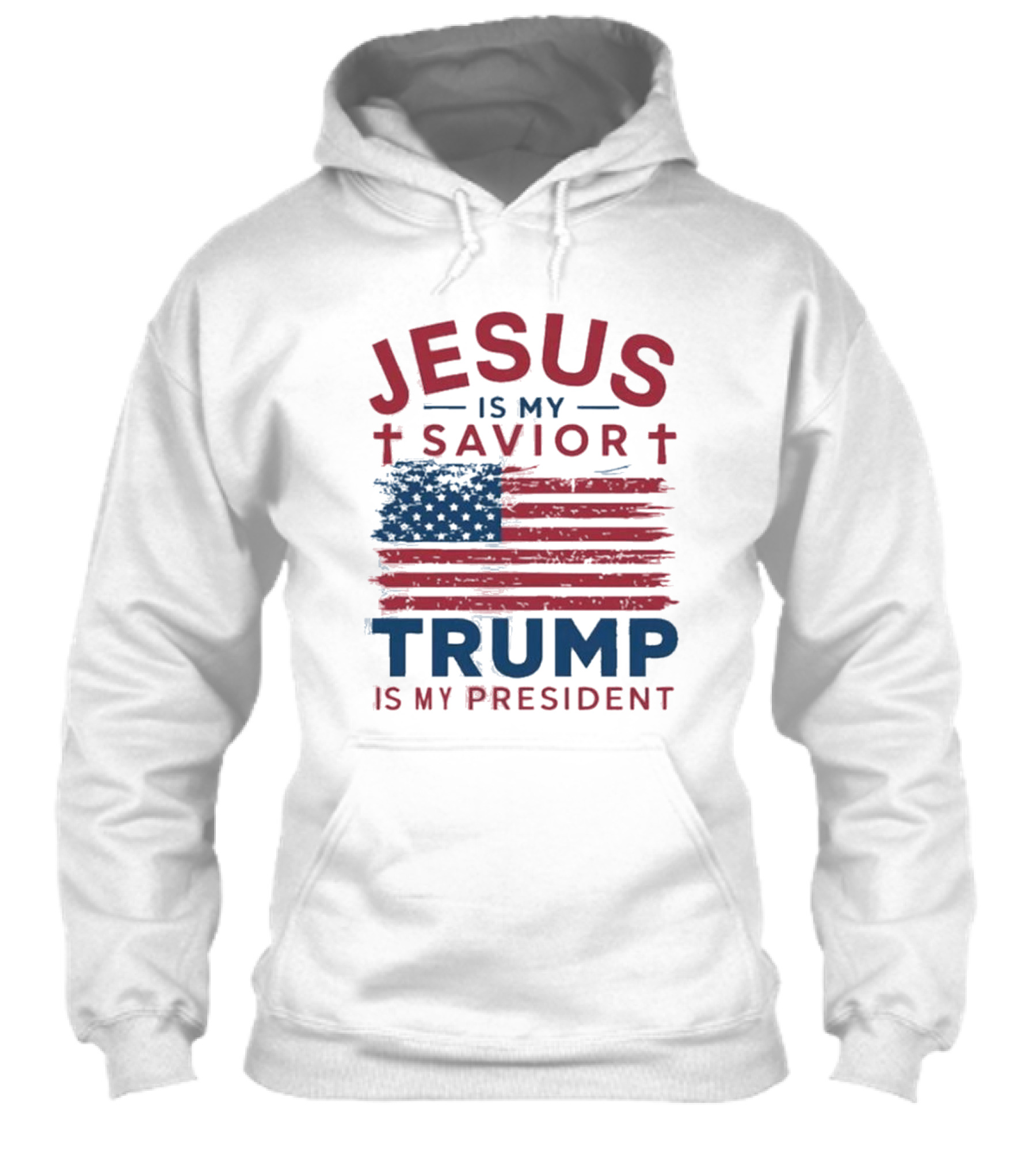 Jesus Is My Savior Trump Is My President Flag Shirt