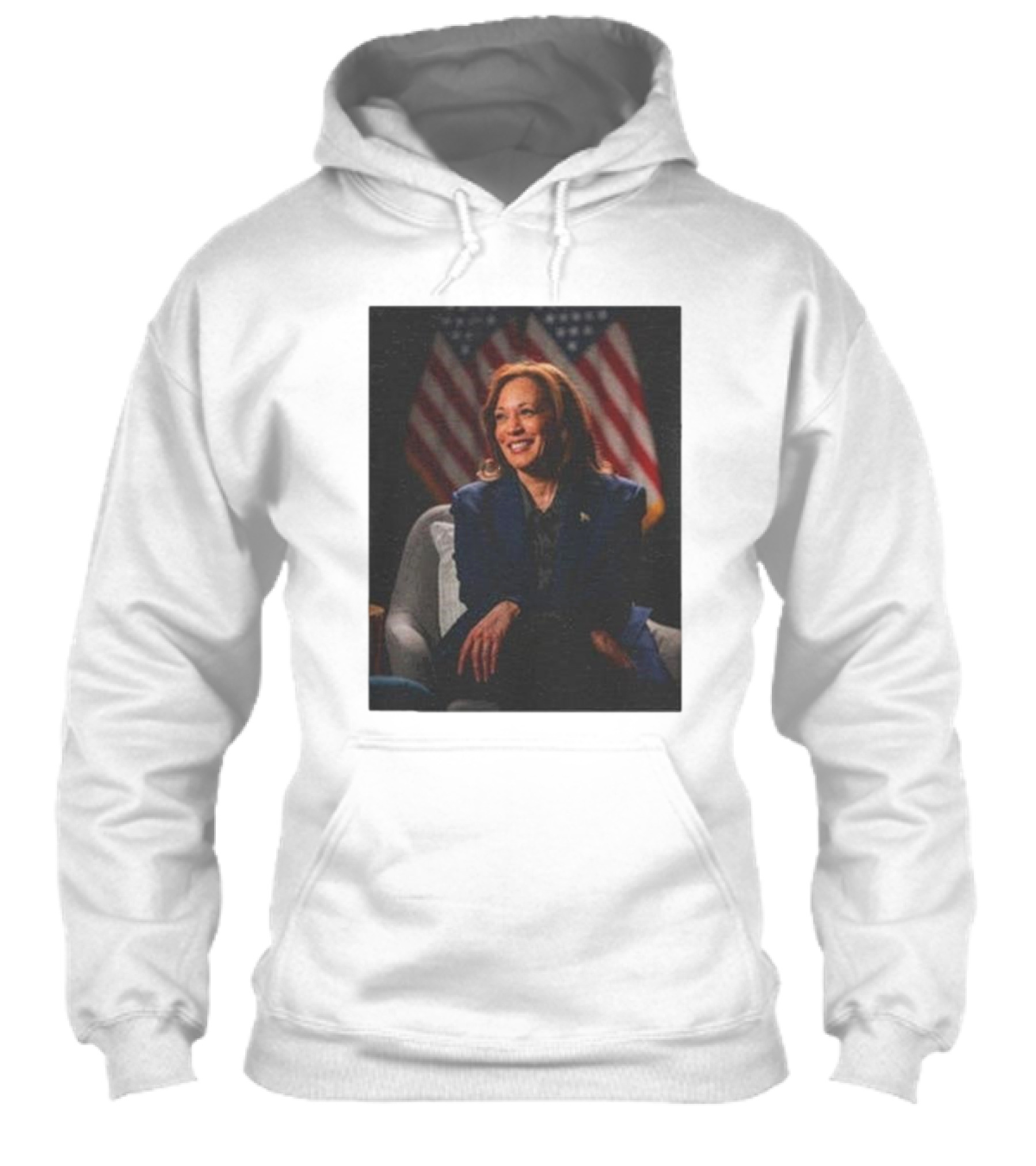 Kamala Harris 2024 Presidential Election American Flag Background Shirt