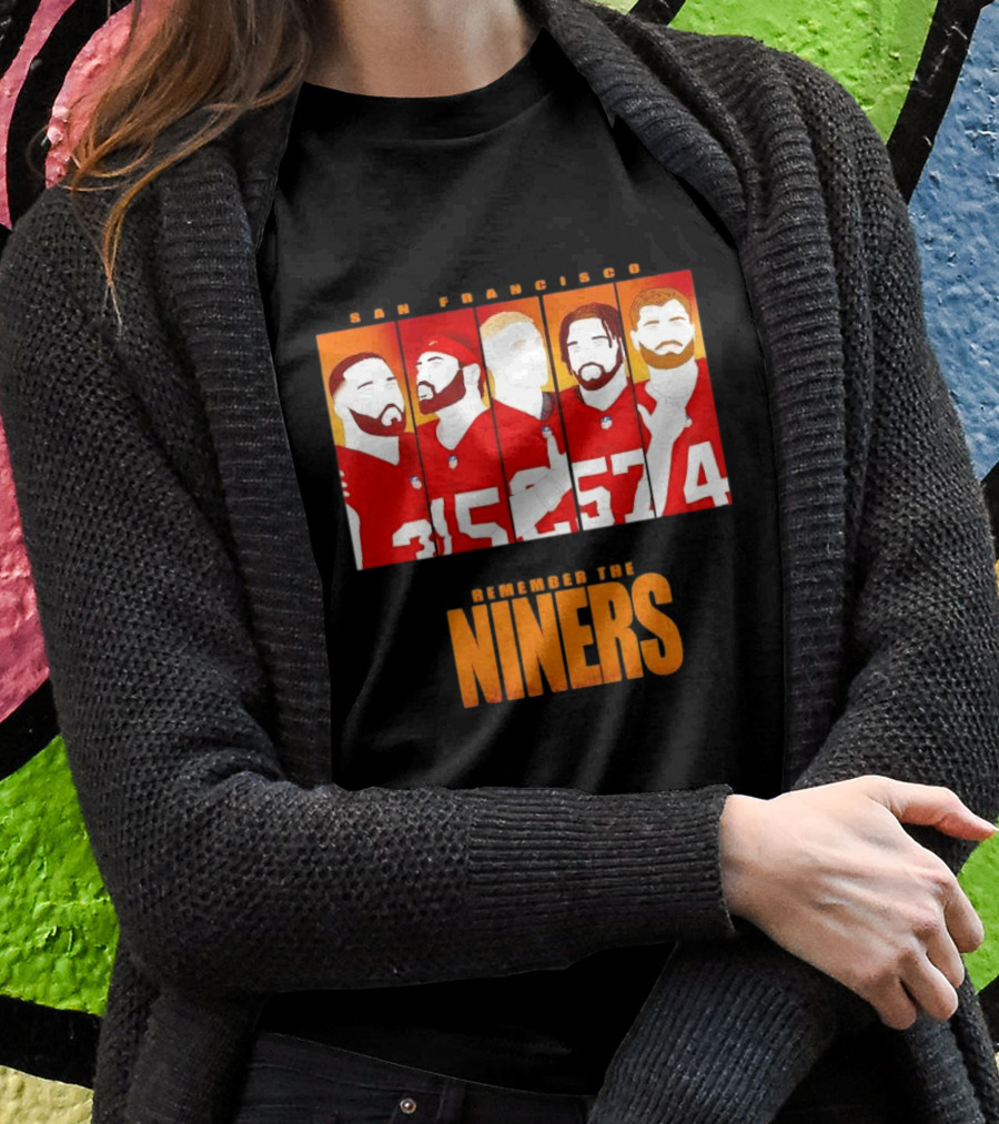 San Francisco 49Ers Remember The Niners Players Red Jerseys Shirt