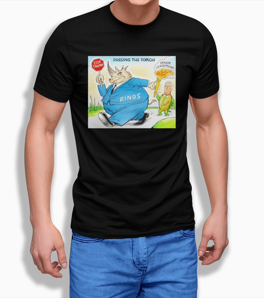 Rinos Stop Trump Passing The Torch Senate Leadership Mitch Mcconnell Shirt