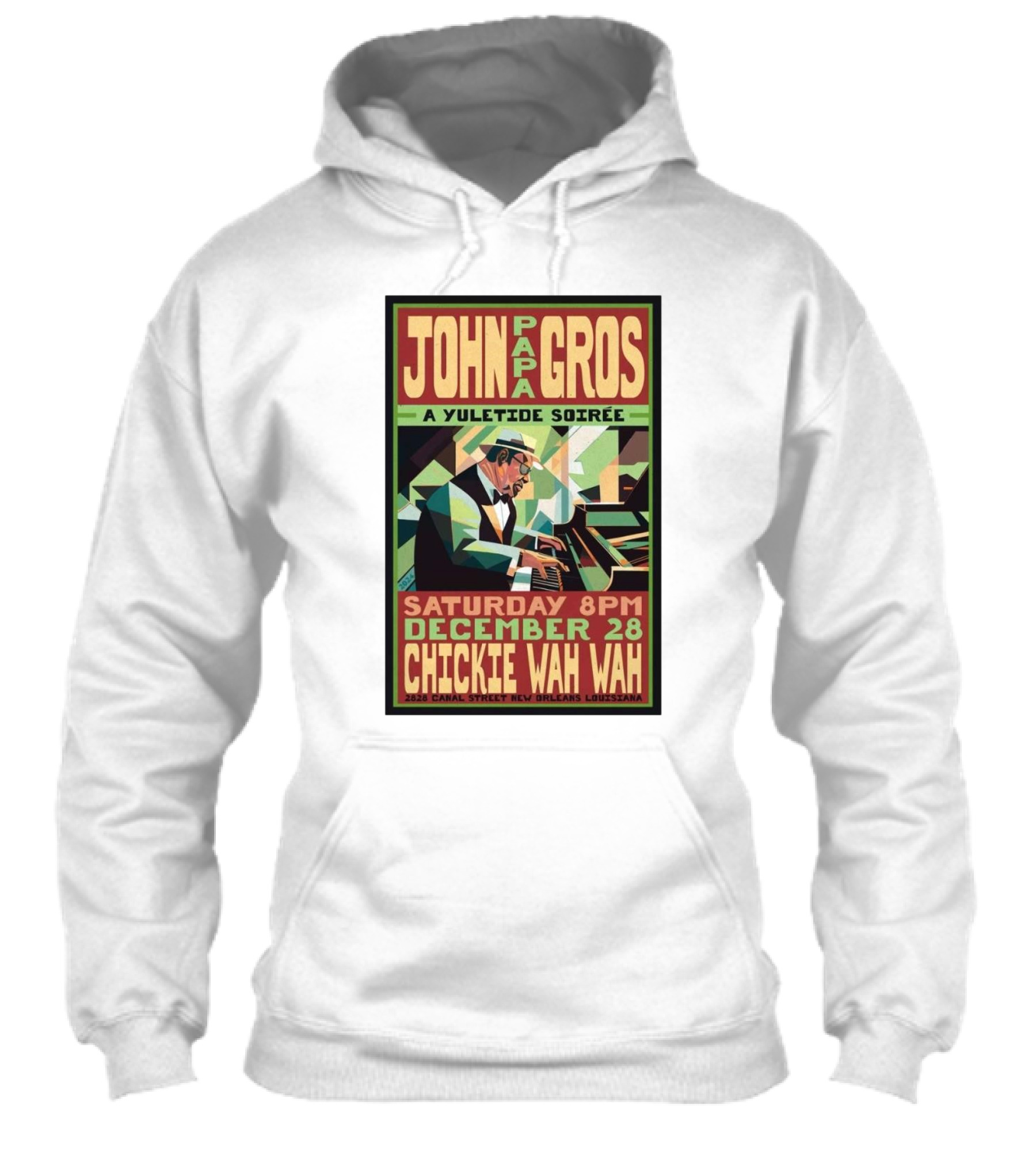 John Papa Gros A Yuletide Soireie Saturday 8Pm December 28 Chickie Wah Wah 2828 Canal Street New Orleans Louisiana Shirt