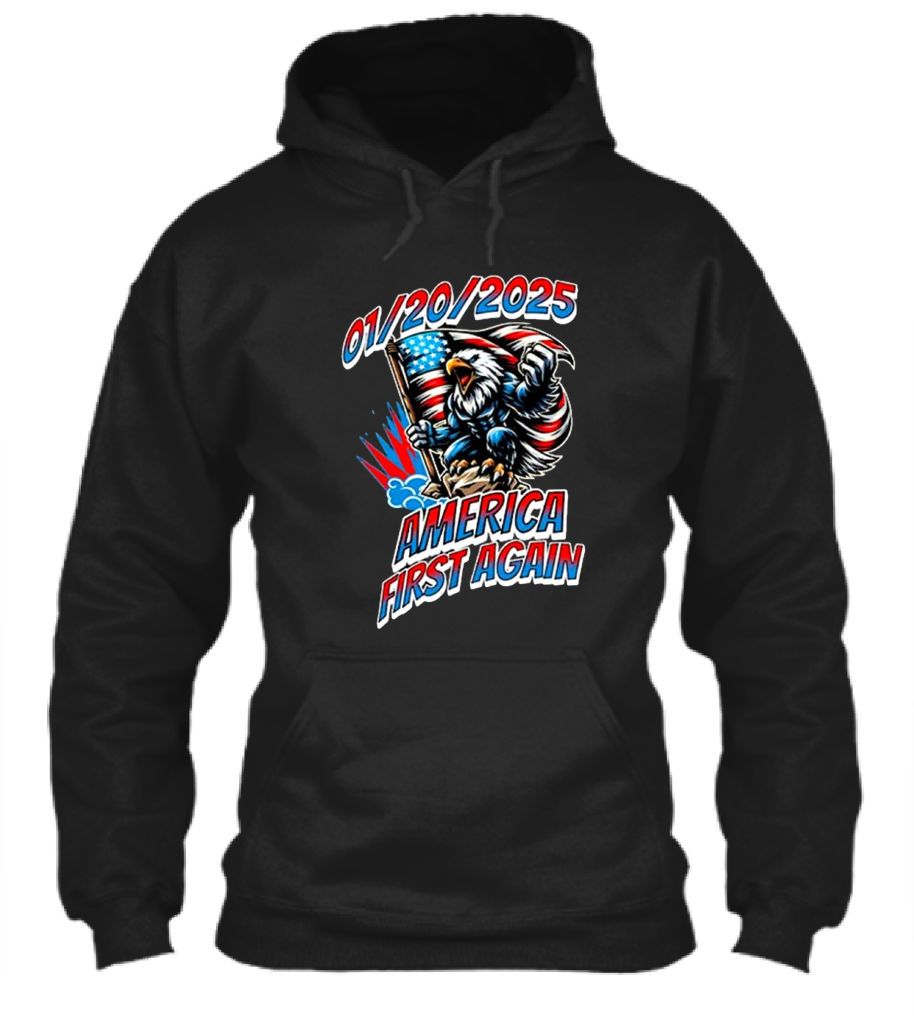 Donald Trump Election America First Again January 20 2025 Eagle Flag Patriotic Shirt